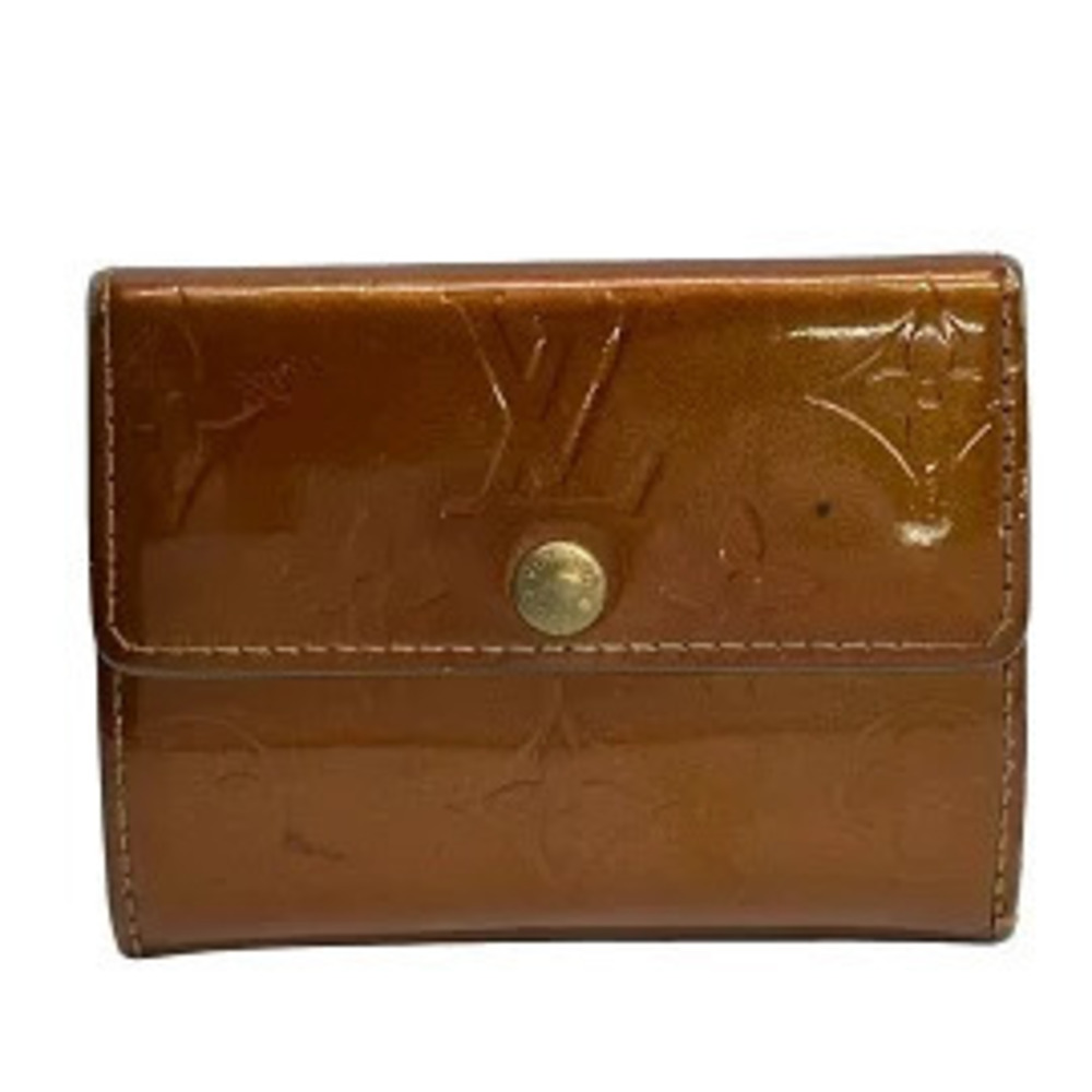 LOUIS VUITTON Ludlow coin case Wallet Bronze Brown Leather
